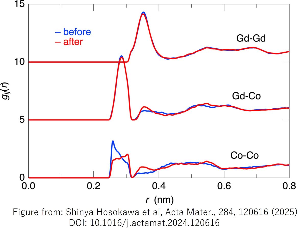 Structural and Dynamical Changes in a Gd-Co Metallic Glass by Cryogenic Rejuvenation